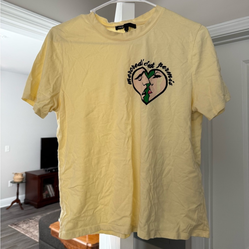 Maje Soft Yellow Tee
